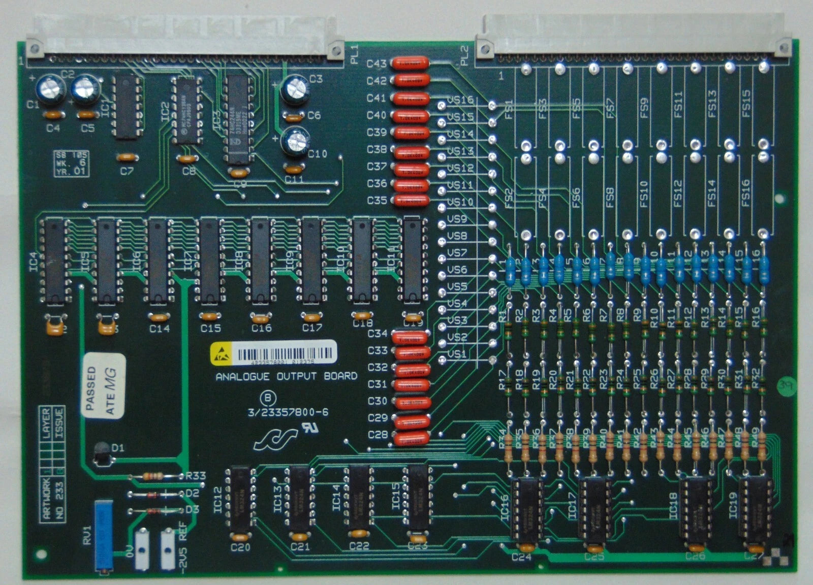 Satchwell UNC 196 Analogue Output Cards